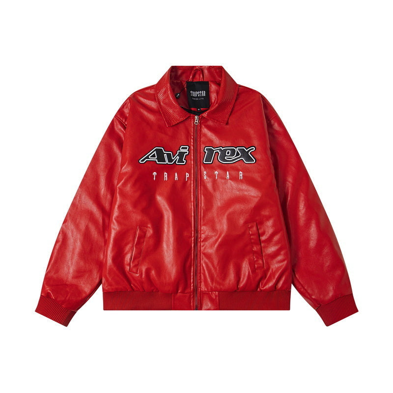 Trapstar x Avirex Leather Jacket