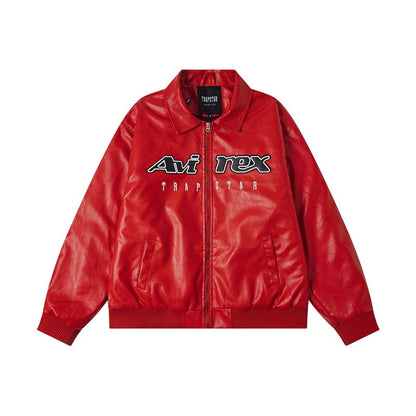 Trapstar x Avirex Leather Jacket