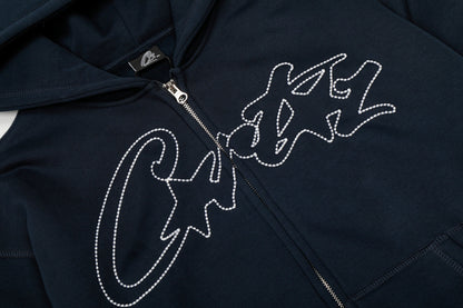 Corteiz Thick Stitch AlLStarz Zip Hoodie