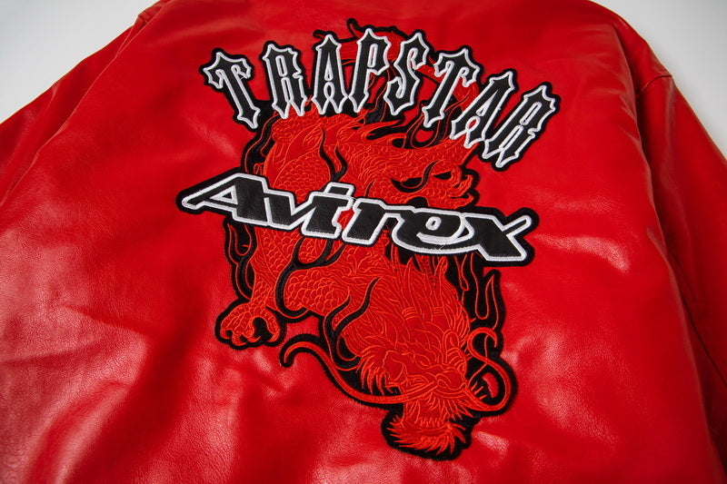 Trapstar x Avirex Leather Jacket