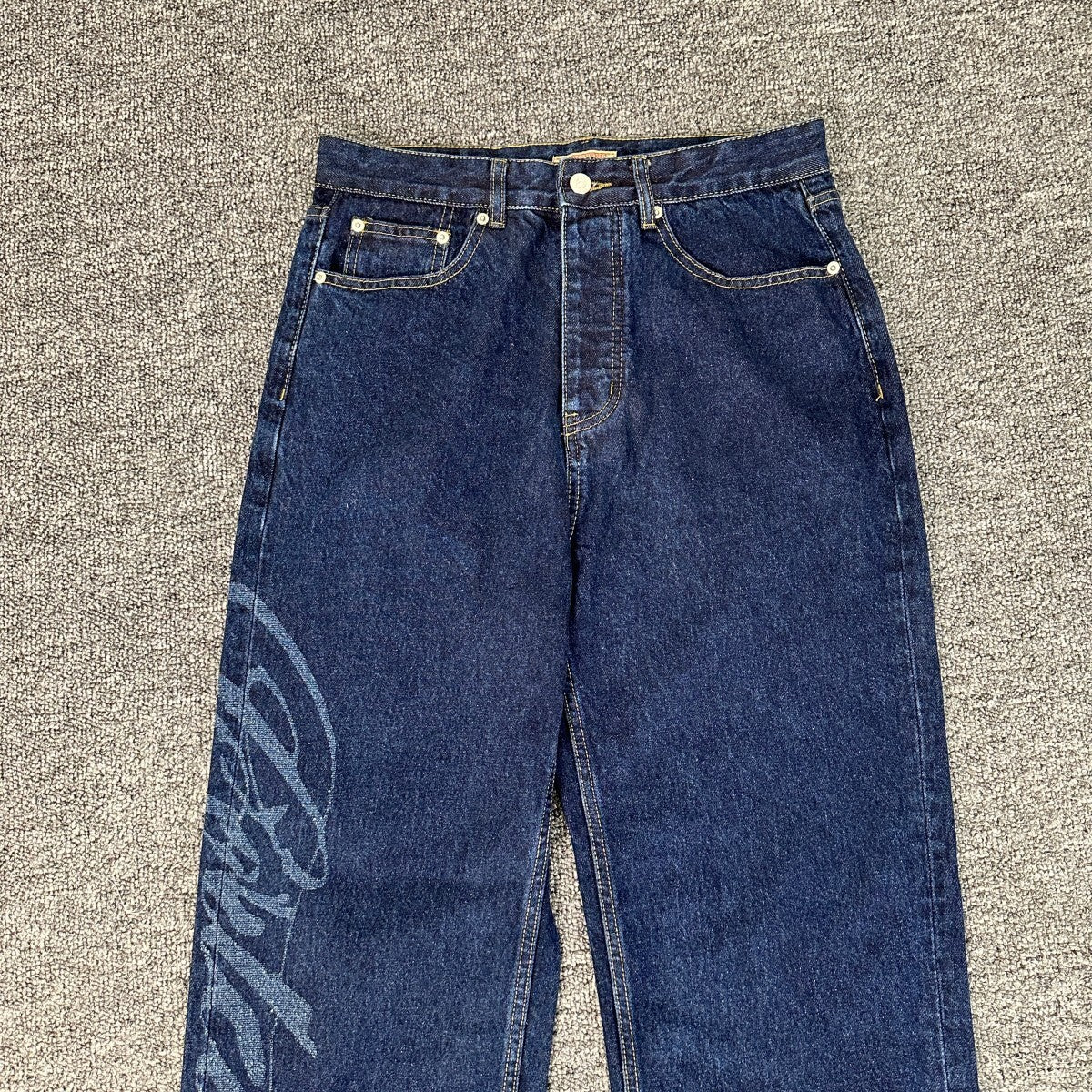 Corteiz Calça Jeans Blue Dark