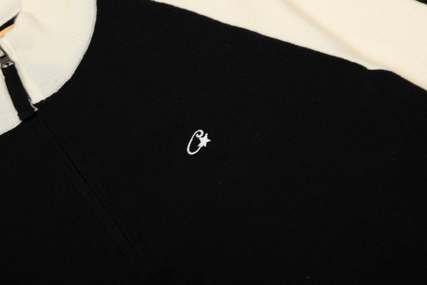 Corteiz Cream Knit Zip Up Fleece