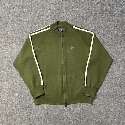 Corteiz Cream Knit Zip Up Fleece