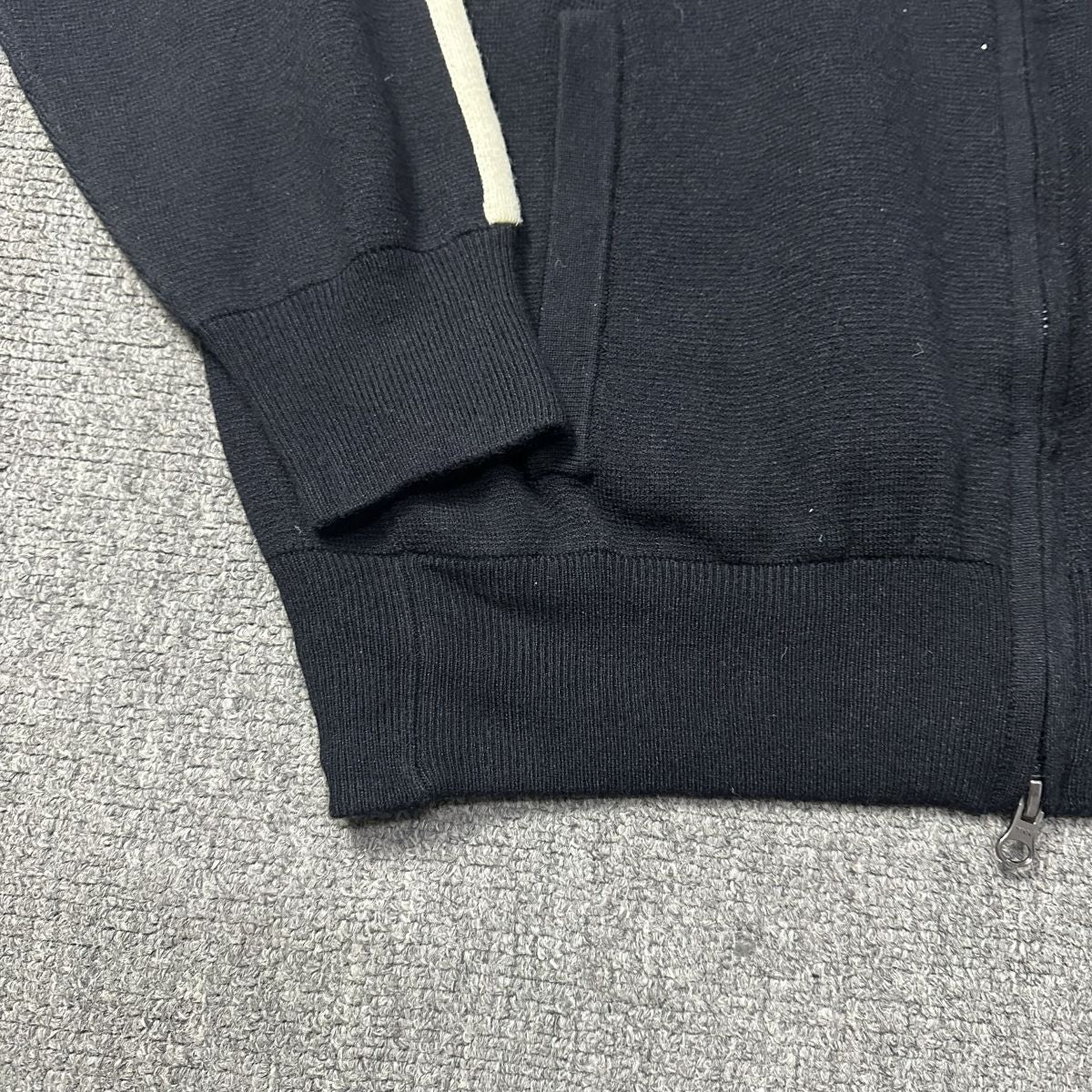 Corteiz Cream Knit Zip Up Fleece