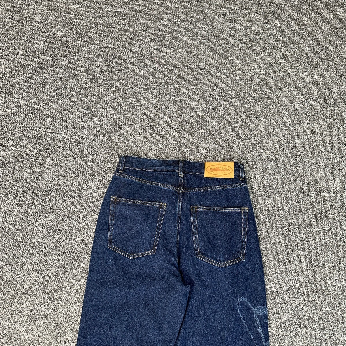 Corteiz Calça Jeans Blue Dark