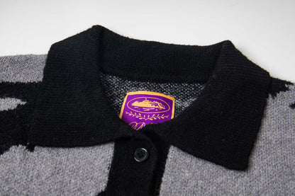 Corteiz Mohair Fuzzy Collar Sweater