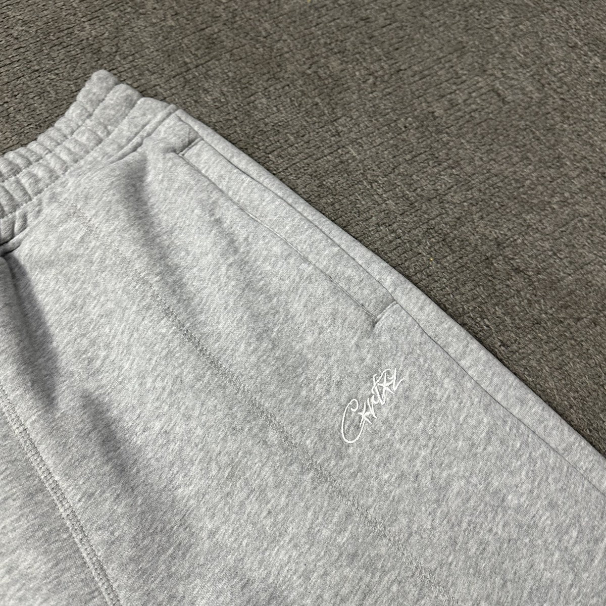 Corteiz HMP Thermal Zip Up Gray Hoodie