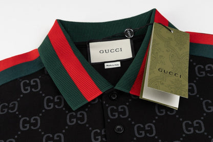 Polo Gucci in Cotone Nero