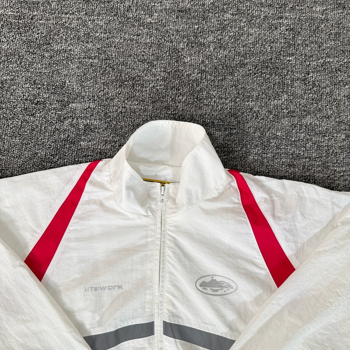 Corteiz Gradient Litework Jacket Cream