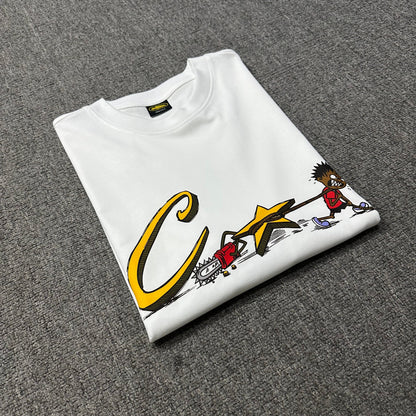 Corteiz Chainsaw Tee White