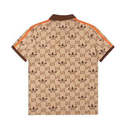 Gucci Trefoil Polo Shirt Beige