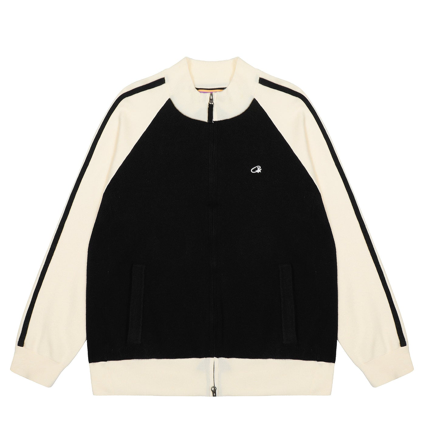 Corteiz Cream Knit Zip Up Fleece