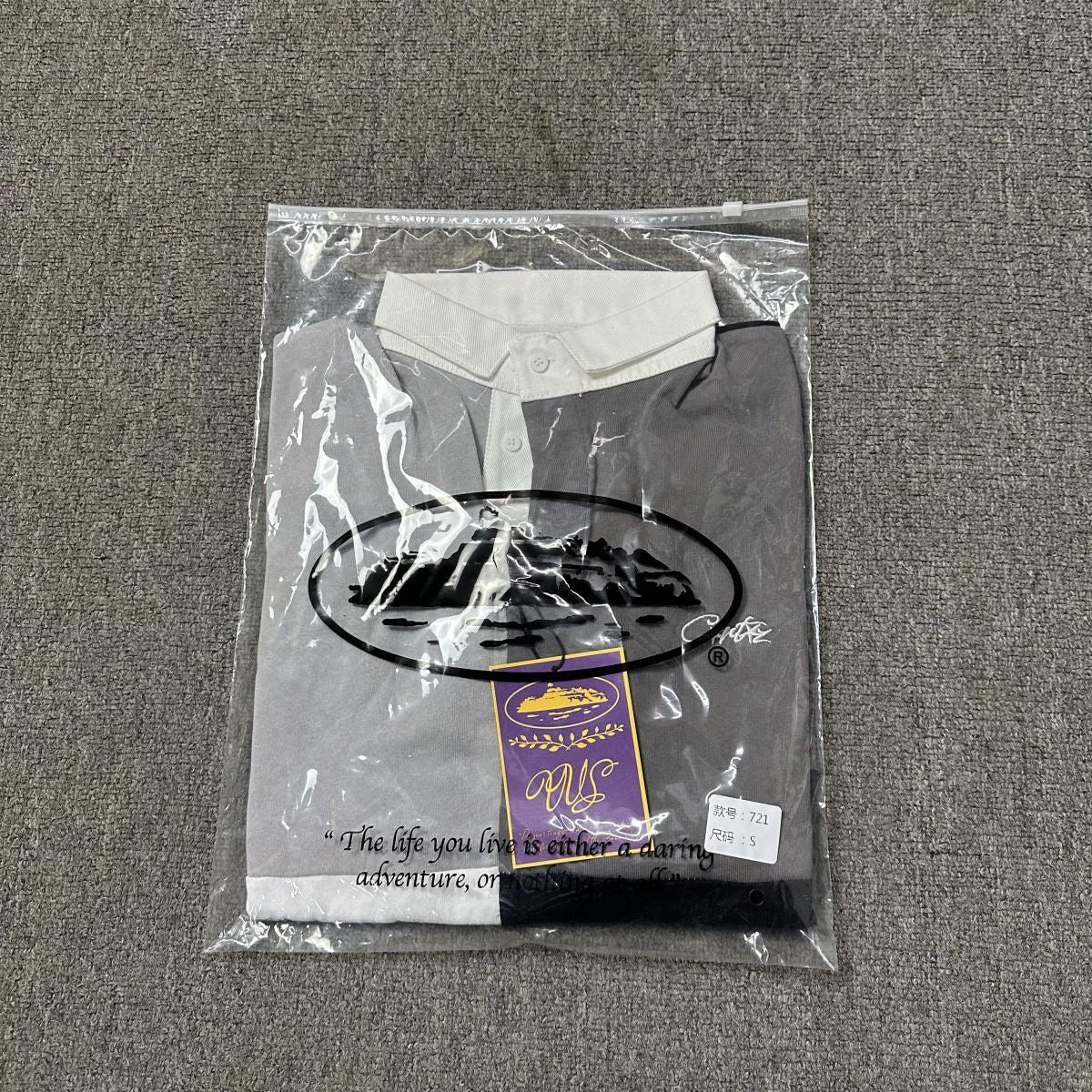 Corteiz Greyscale Rugby Sweatshirt
