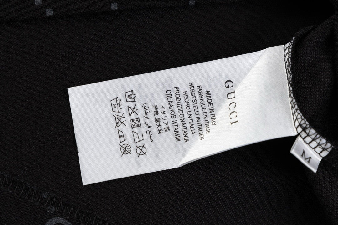 Polo Gucci in Cotone Nero