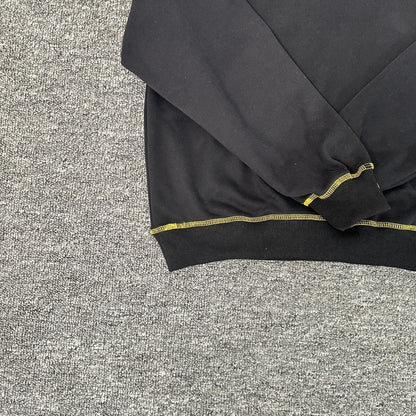 Corteiz Alcatraz Contrast Hoodie Black Yellow