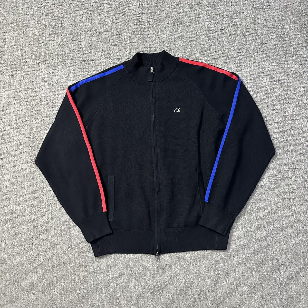Corteiz Cream Knit Zip Up Fleece