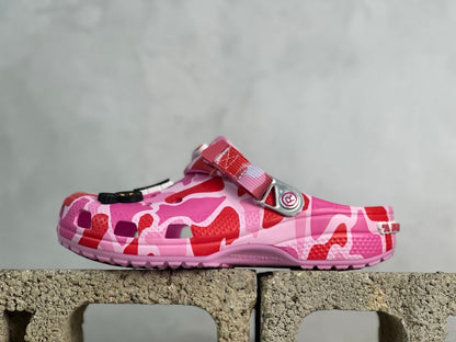 Crocs x BAPE Classic Clog Rosado