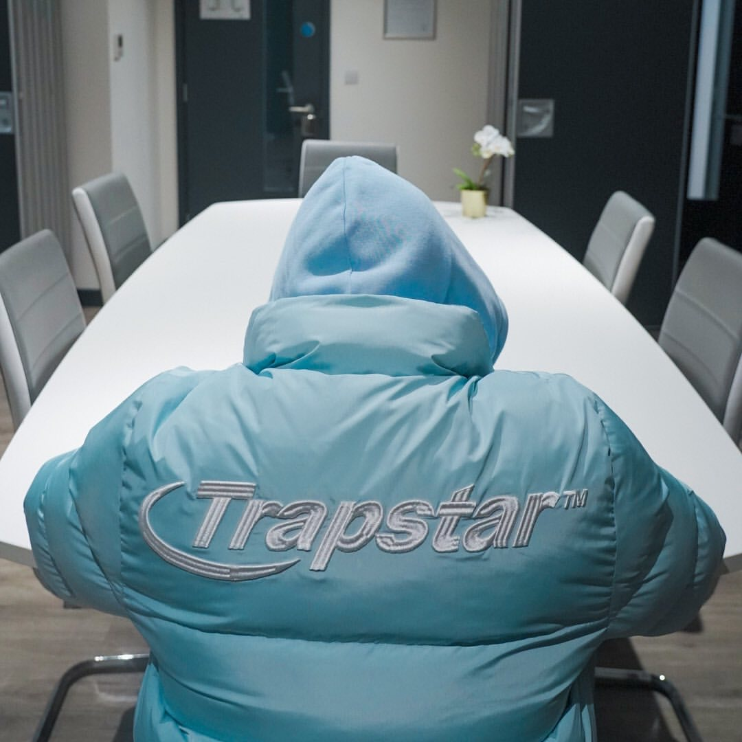 Trapstar Hyperdrive Puffer Jacket Ice Blue