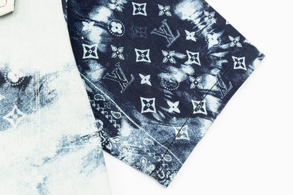Louis Vuitton Monogram Bandana Short-Sleeved Denim Shirt