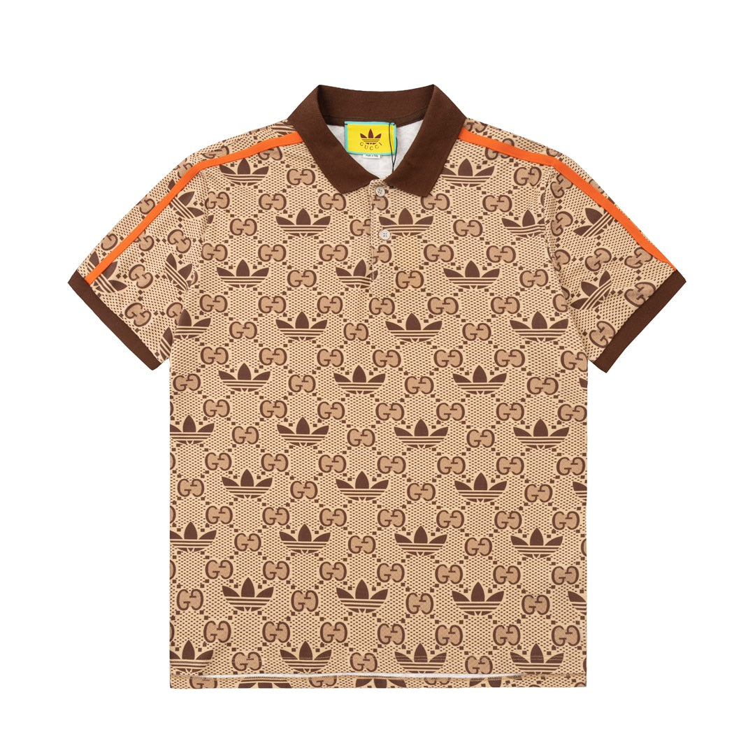 Gucci Trefoil Polo Shirt Beige