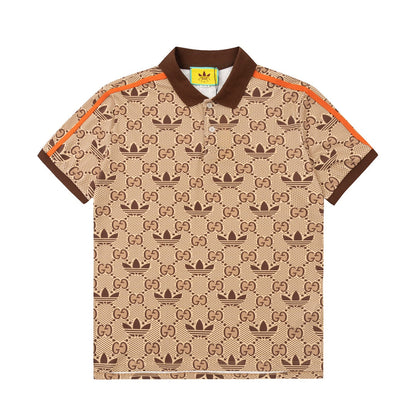 Gucci Trefoil Polo Shirt Beige