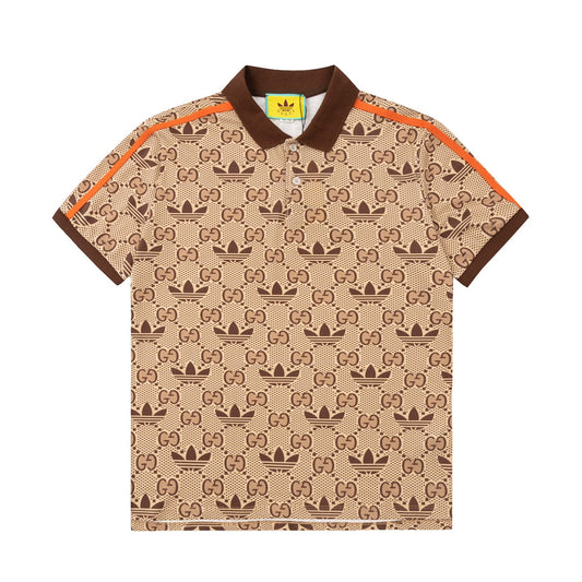 Gucci Trefoil Polo Shirt Beige