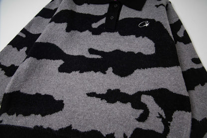 Corteiz Mohair Fuzzy Collar Sweater