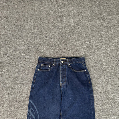 Corteiz Calça Jeans Blue Dark