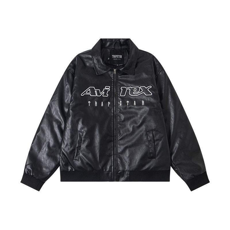 Trapstar x Avirex Leather Jacket