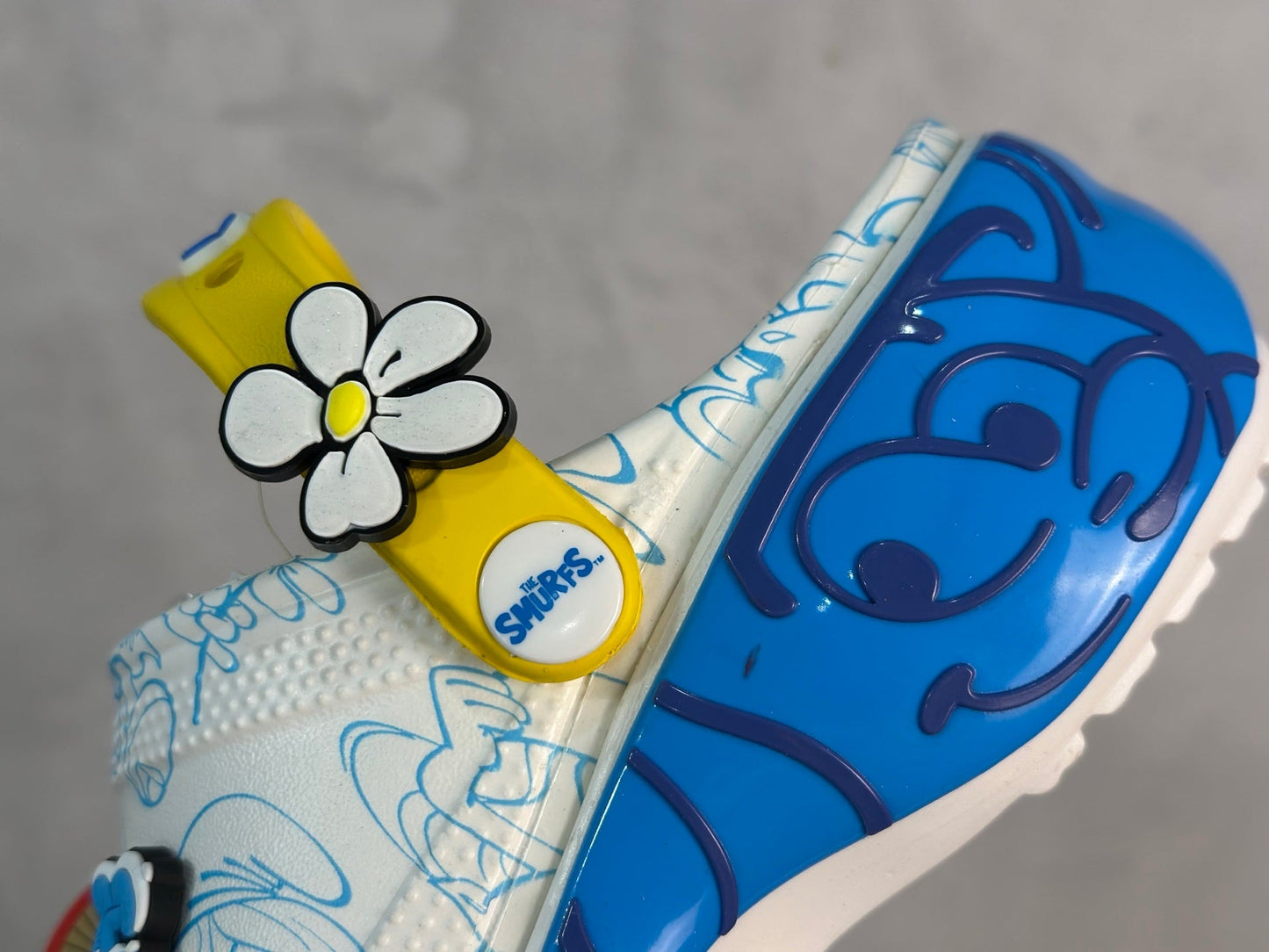 Zueco de plataforma Smurfs de Crocs