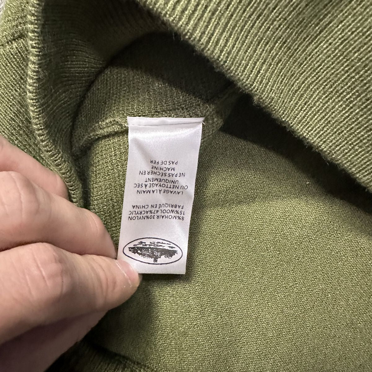 Corteiz Cream Knit Zip Up Fleece
