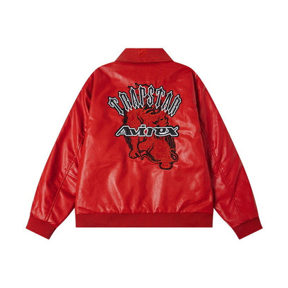 Trapstar x Avirex Leather Jacket