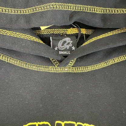 Corteiz Alcatraz Contrast Hoodie Black Yellow