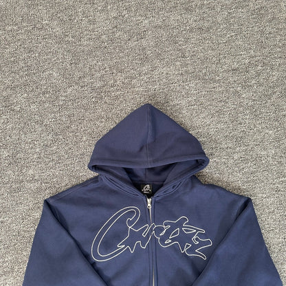 Corteiz Thick Stitch AlLStarz Zip Hoodie