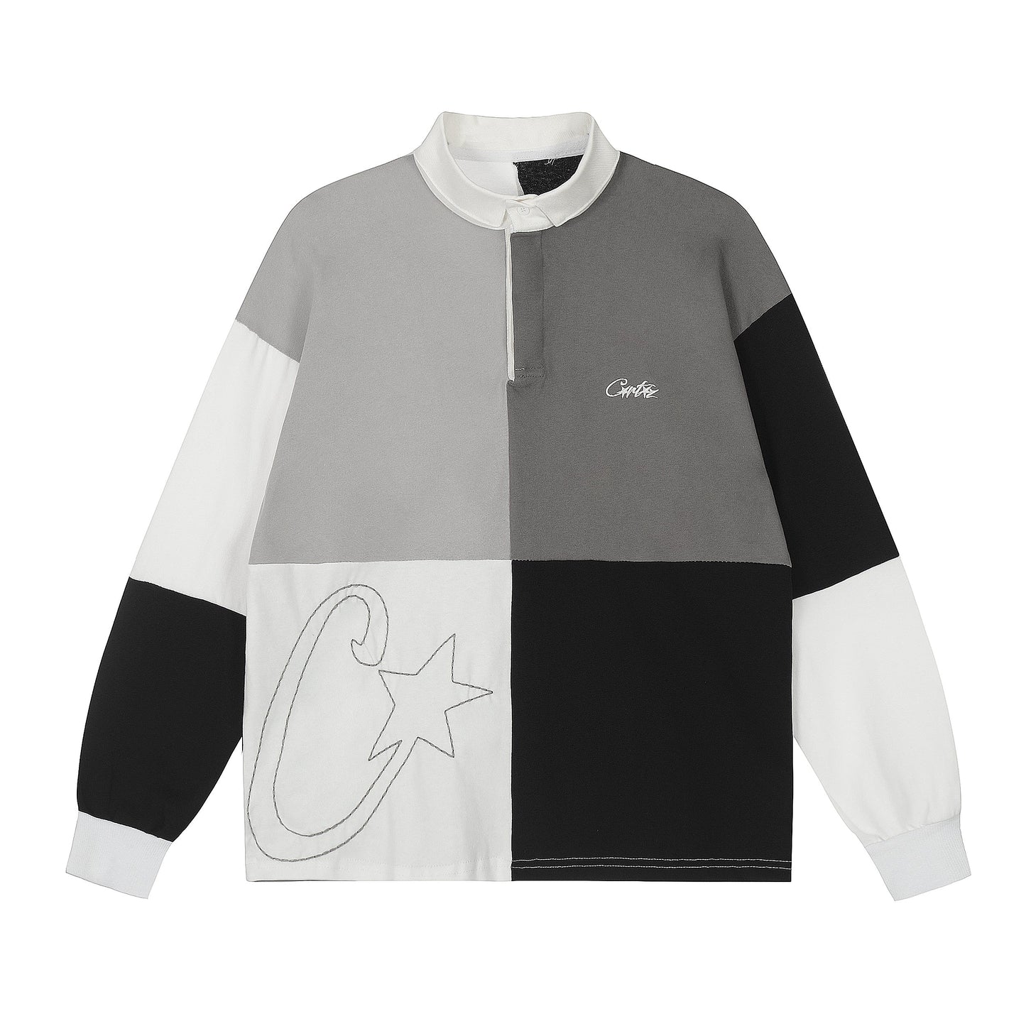 Corteiz Greyscale Rugby Sweatshirt