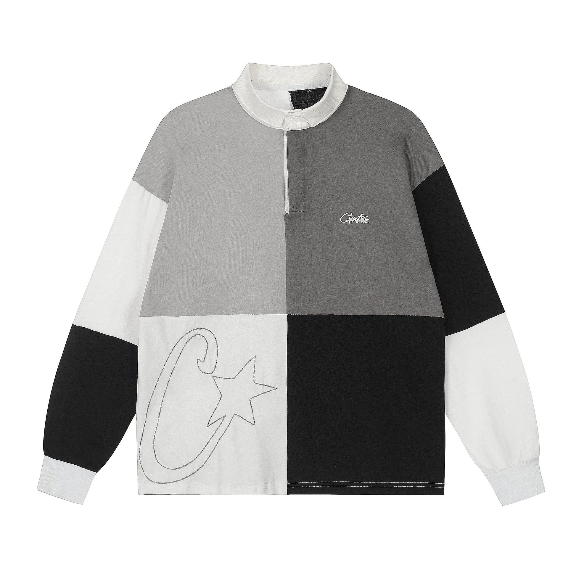 Corteiz Greyscale Rugby Sweatshirt
