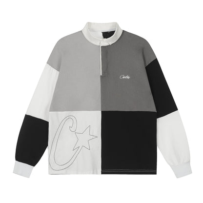 Corteiz Greyscale Rugby Sweatshirt