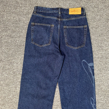 Corteiz Calça Jeans Blue Dark