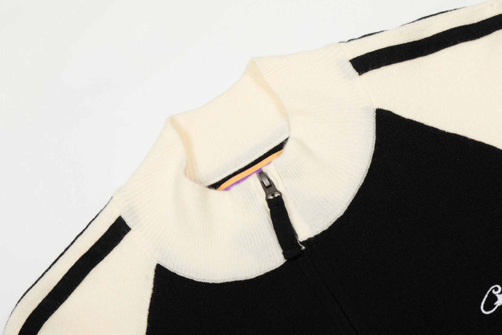 Corteiz Cream Knit Zip Up Fleece