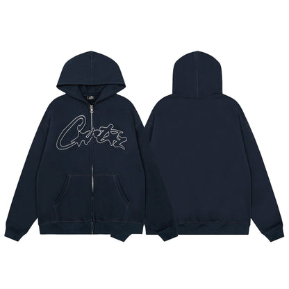 Corteiz Thick Stitch AlLStarz Zip Hoodie