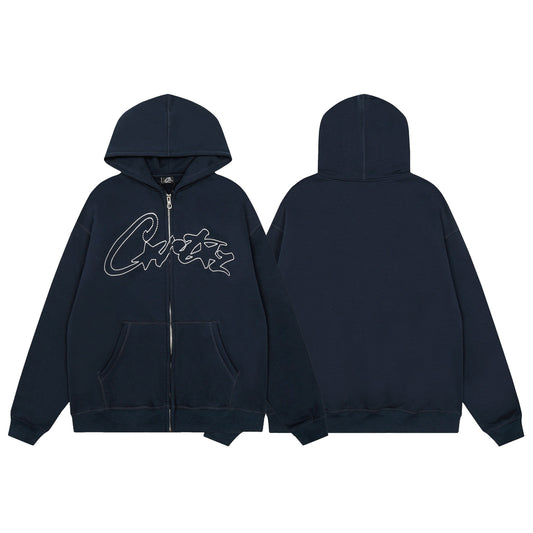 Corteiz Thick Stitch AlLStarz Zip Hoodie