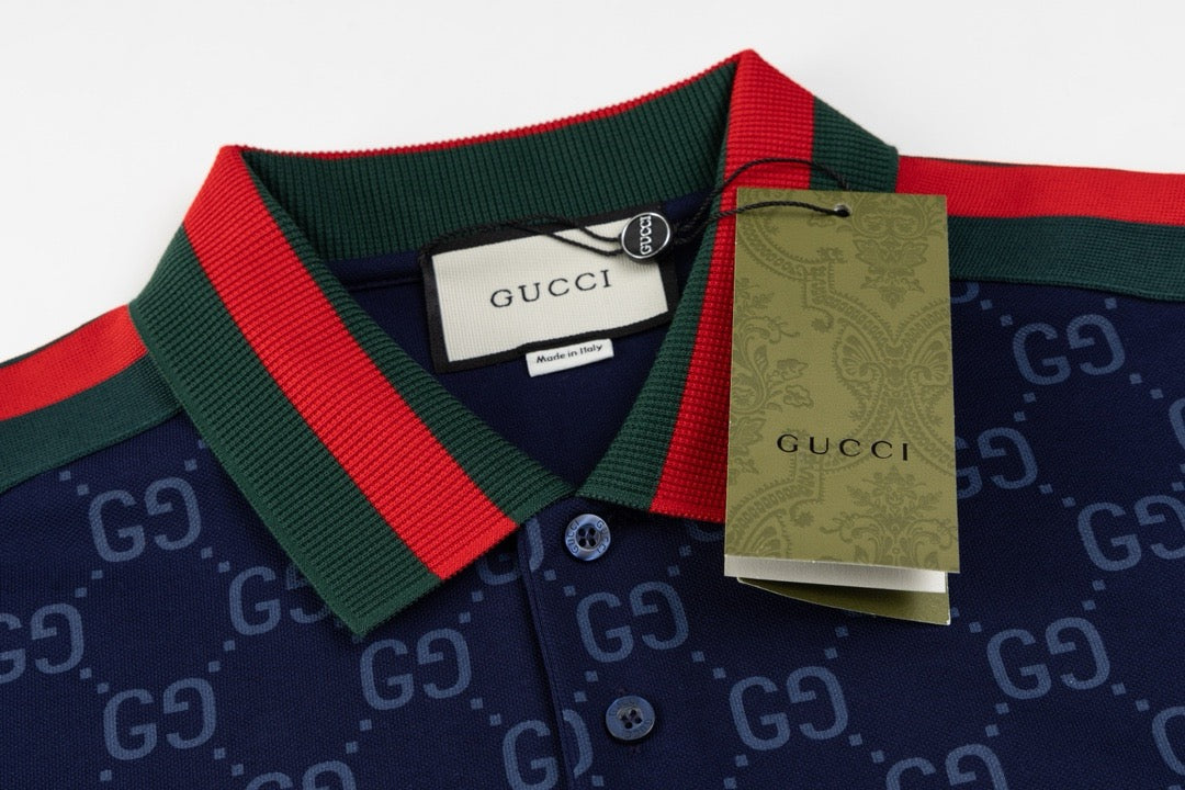 Polo Gucci in Cotone Nero