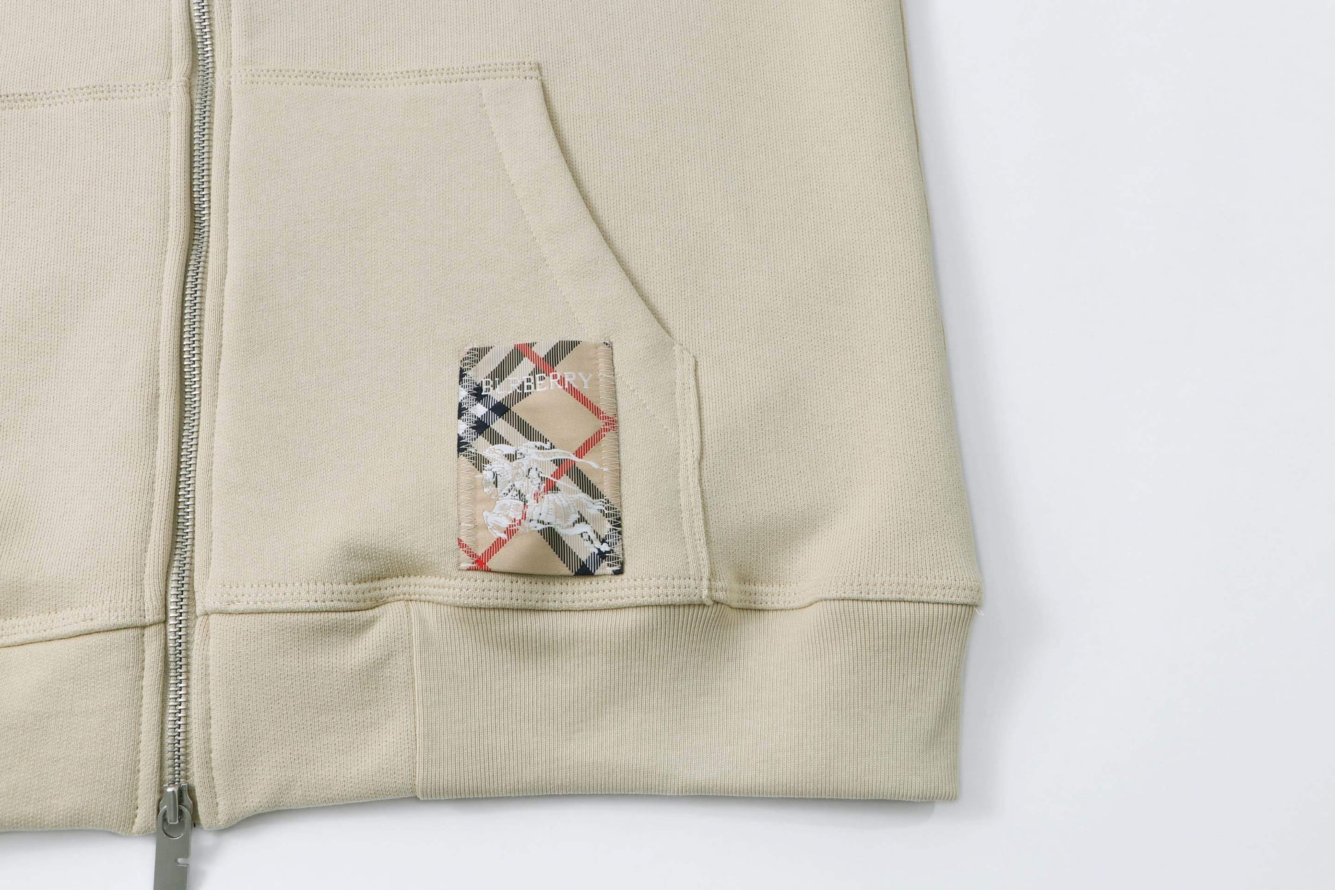 Burberry Check Label Hoodie