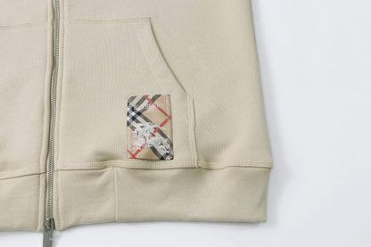 Burberry Check Label Hoodie