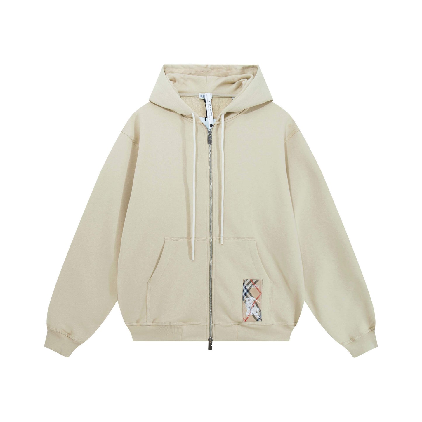 Burberry Check Label Hoodie