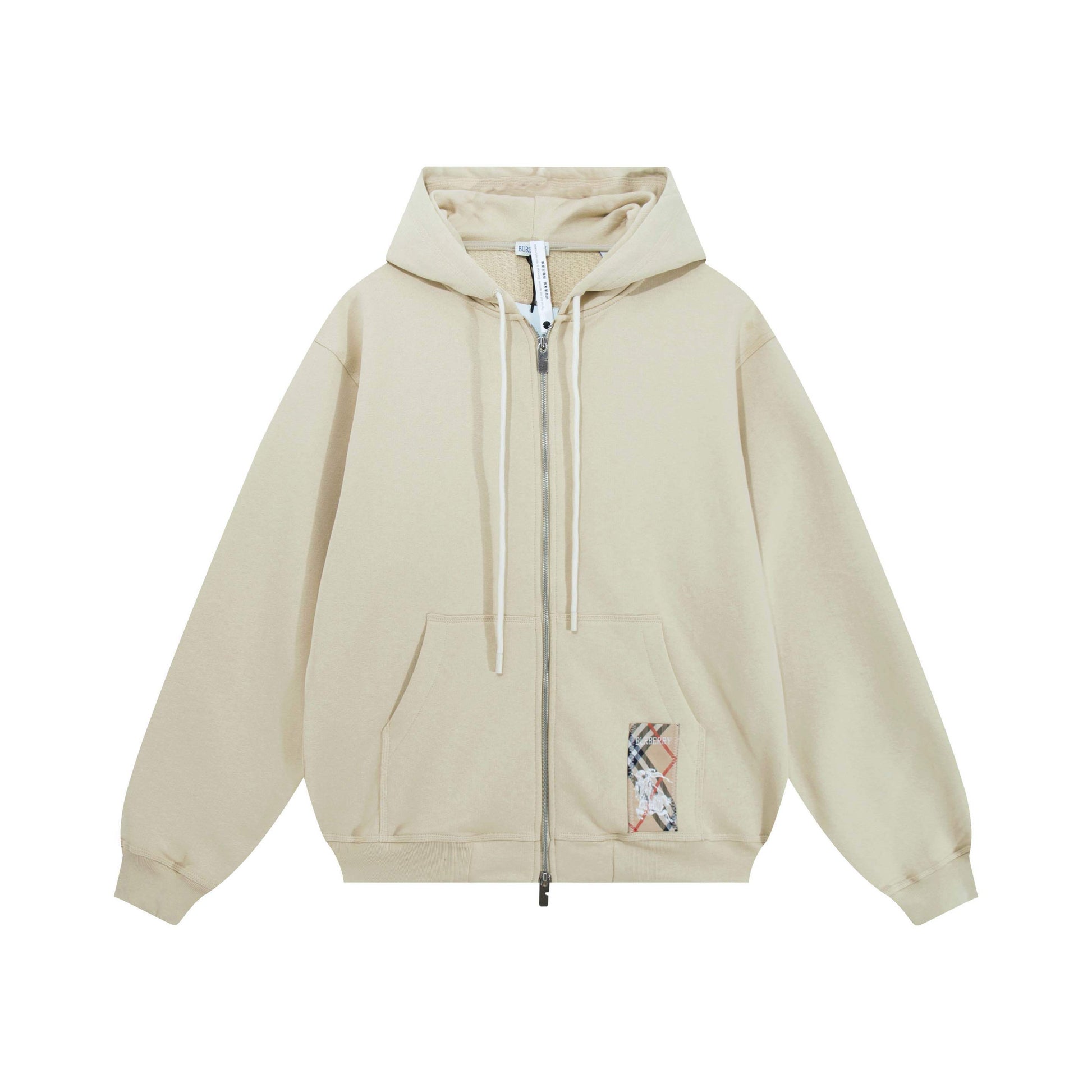 Burberry Check Label Hoodie