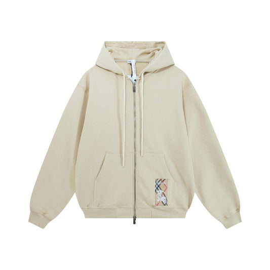 Burberry Check Label Hoodie