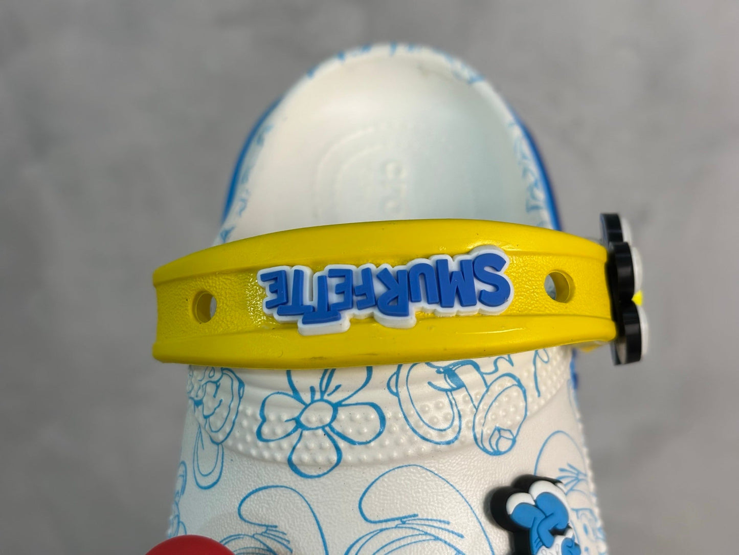 Zueco de plataforma Smurfs de Crocs