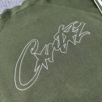 Corteiz Cream Knit Zip Up Fleece