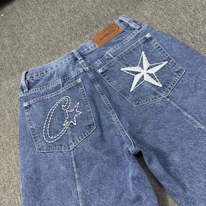 Short Corteiz in Denim Jeans